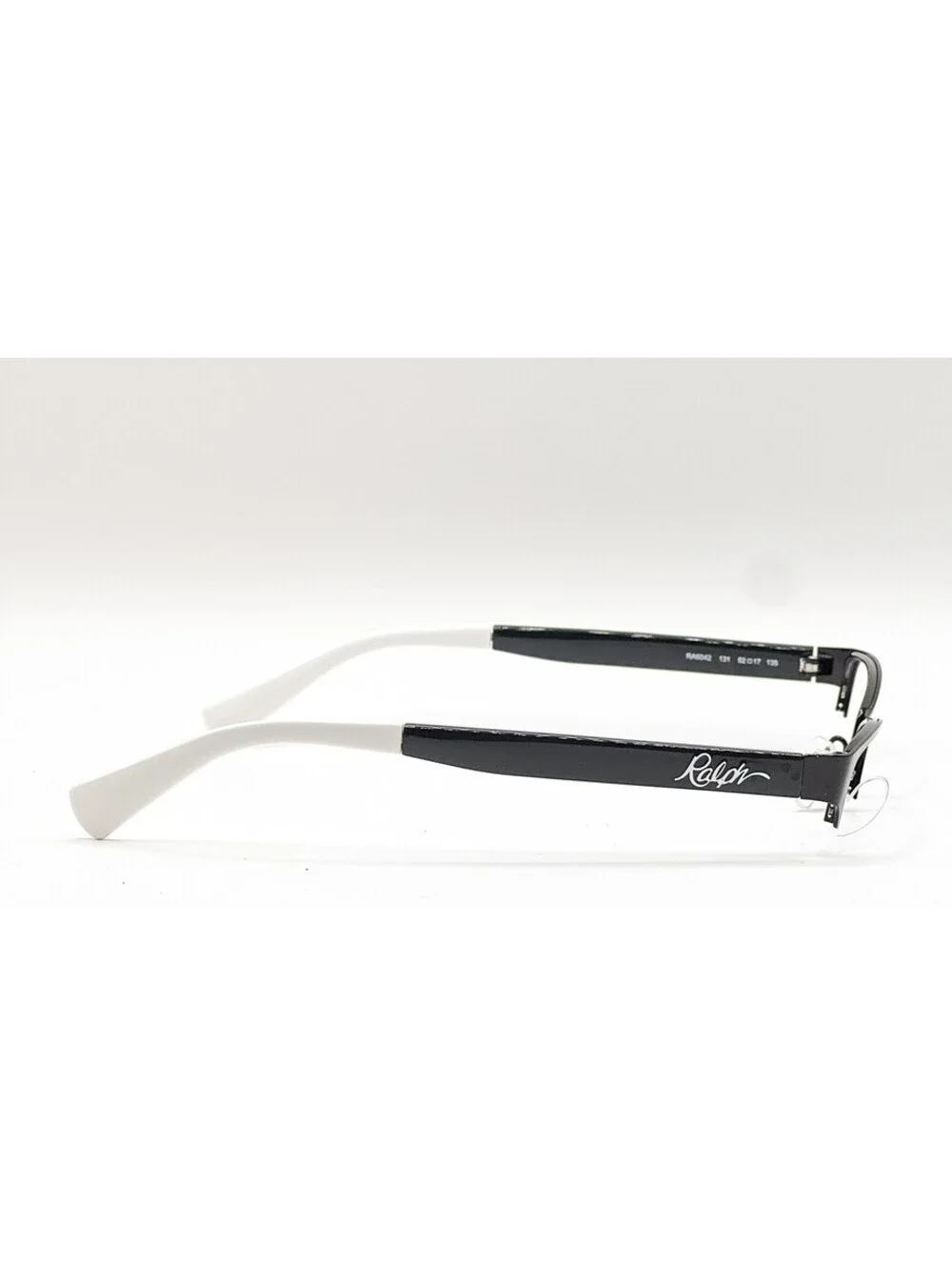 Ralph Lauren RA6042 131 Shiny Black Semi Rimless Authentic Eyeglass Frames 52-17